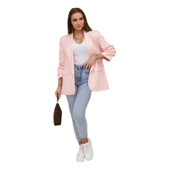 Moteriškas šviesiai rožinis švarkas Florita 28041