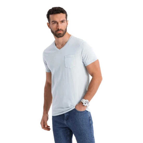 Vyriški pilkos spalvos marškinėliai Montel V8 OM-TSWT-0242