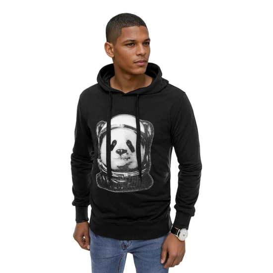 Vyriškas juodas džemperis Panda