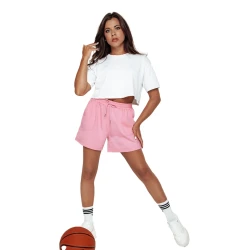 Moteriški rožinės spalvos šortai Pella
