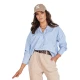 Moteriški mėlini marškiniai CARLEE DY0384