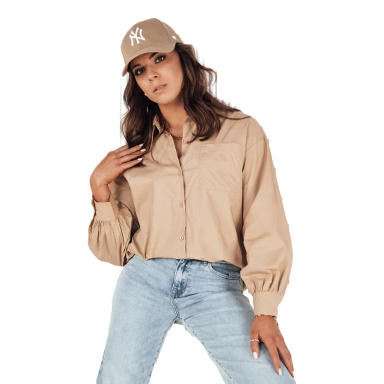 Moteriški rusvi marškiniai Levy DY0371