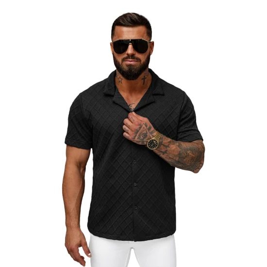 Vyriški trumparankoviai juodi marškinėliai Fargo O/B2257