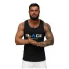 Men's black sleeveless shirt Black2 JS/8B1707/3Z