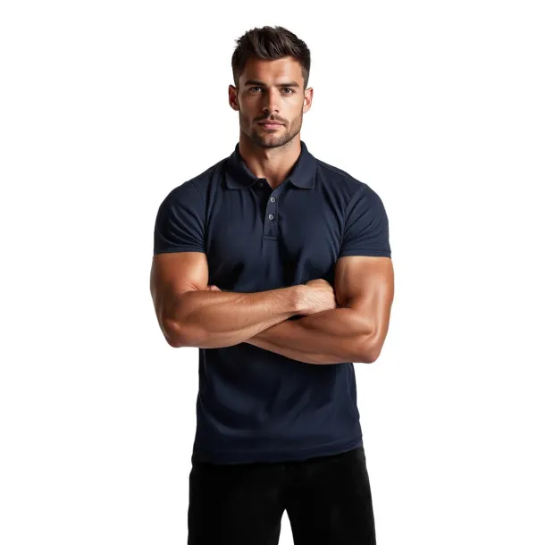 Vyriški tamsiai mėlyni polo marškinėliai Casual JS/8T80/25