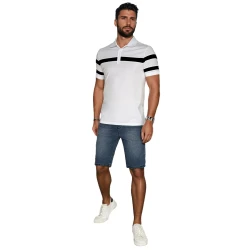 Vyriški balti polo marškinėliai Lima