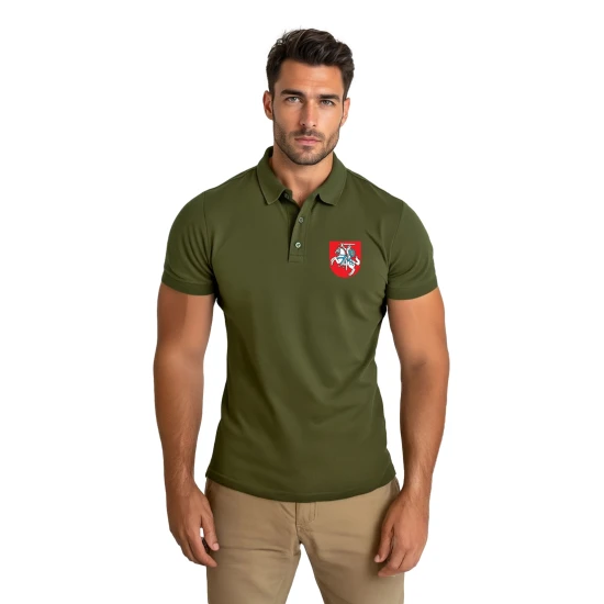 Vyriški chaki polo marškinėliai Herbas JS/8T80
