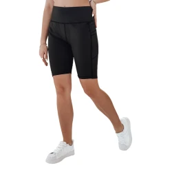 Moteriški juodi sportiniai šortai Sport