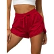 Moteriški sportiniai raudoni šortai Boni JS/XY24015S
