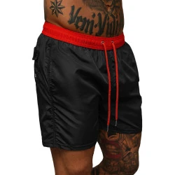 Vyriški šortai juodi/raudoni Renald