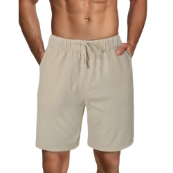 Vyriški rusvos spalvos šortai Akel