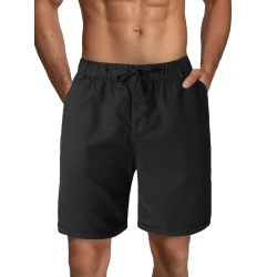 Vyriški juodos spalvos šortai Akel