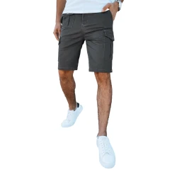 Vyriški tamsiai pilkos spalvos šortai Gam