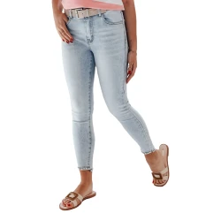 Moteriški šviesiai mėlyni džinsai Danys