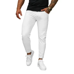 Vyriški balti džinsai Novak