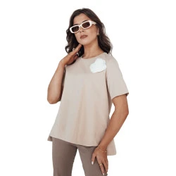 Moteriški rusvi marškinėliai Binda