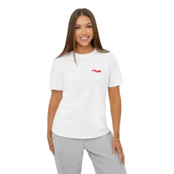 Moteriški baltos spalvos marškinėliai Inlove