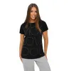Czarny T-shirt damski Fact JS/YJ77841