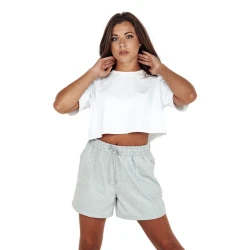 Moteriški pilkos spalvos šortai Pella