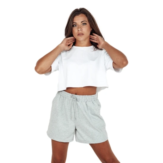 Moteriški pilkos spalvos šortai Pella SY0416