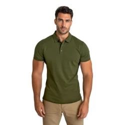 Vyriški chaki polo marškinėliai Casual