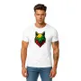 Men's white T-shirt Wolf