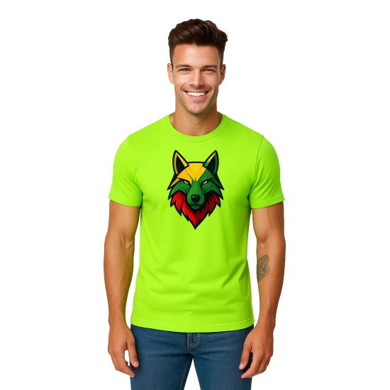 Vyriški žali noeniniai marškinėliai Vilkas PK4021