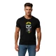 Vyriški juodi marškinėliai Kaukolė su kepure PK4016