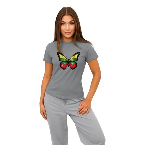 Moteriški pilki marškinėliai Drugelis PK4025