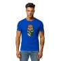 Men's blue shirt Skull and Ball