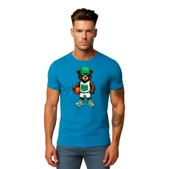 Vyriški turkio marškinėliai Meškinas be džemperio PK4020