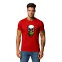 Men's red shirt Skull and beard