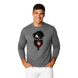 Miesten harmaa pusero Puola pääkallo