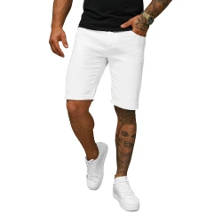 Vyriški balti džinsiniai šortai Bost