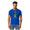 Men's blue Bear shirt with ball-jumper PK4019