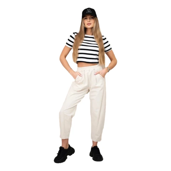 Moteriškos rusvos kelnės Punto 31000