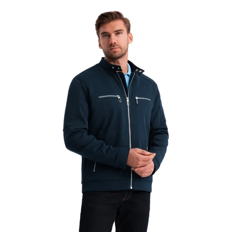 Men's navy blue jacket Talin V1 OM-JALP-0157