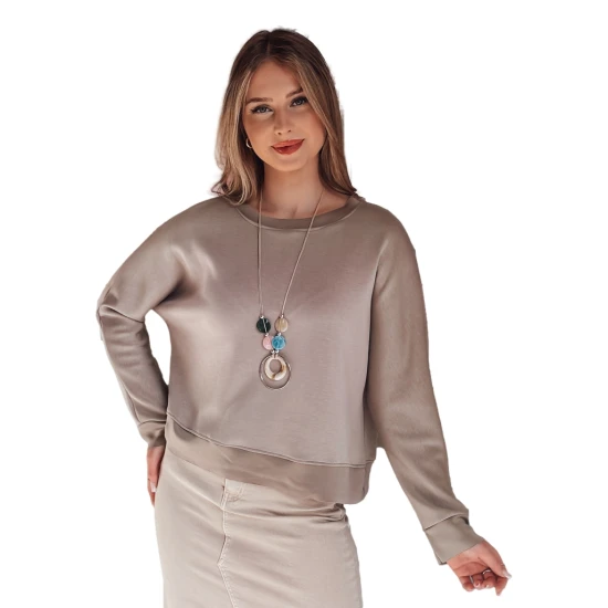 Moteriška rusva palaidinė su pakabuku Nubiss RY2800