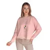 Moteriška rožinė palaidinė su pakabuku Nubiss RY2799