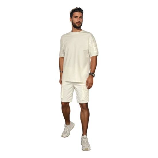 Vyriškas baltas sportinis komplektas Track AX0798