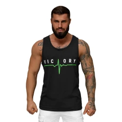 Vyriški juodi berankoviai marškinėliai Victory