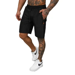 Vyriški juodi sportiniai šortai Keller