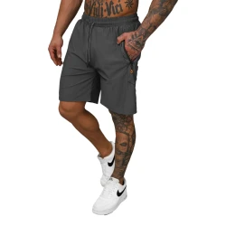 Vyriški tamsiai pilki sportiniai šortai Keller