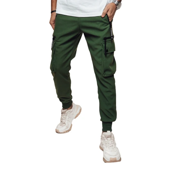 Vyriškos tamsiai žalios kelnės Rosko UX4467