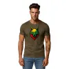 Men's khaki shirt Wolf PK4021
