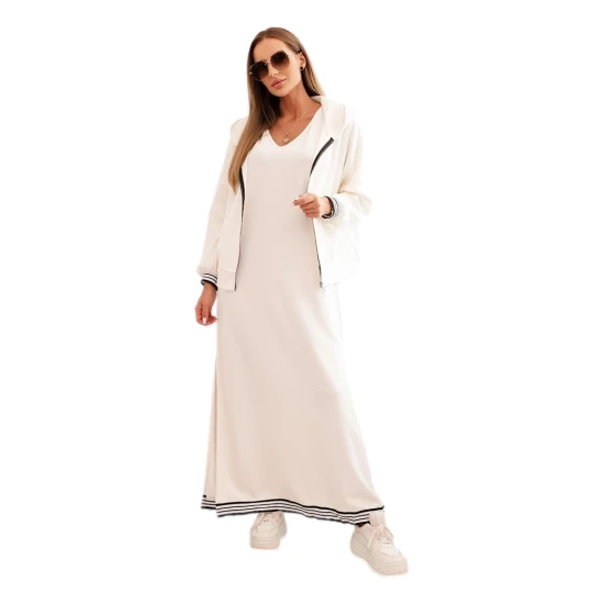 Moteriškas baltas laisvalaikio komplektas Donan Moteriški komplektai