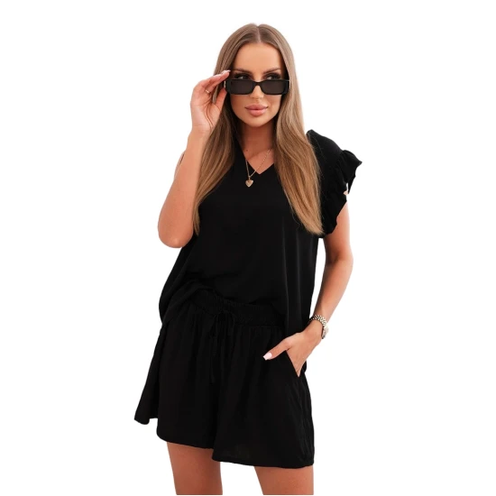 Moteriškas juodas komplektas Adelain Moteriški komplektai