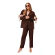 Moteriškas rudas komplektas Rene