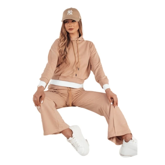 Moteriškas rusvas sportinis kostiumas Newport Moteriški komplektai