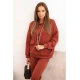 Moteriškas šviesiai rudas laisvalaikio komplektas Nela Moteriški komplektai
